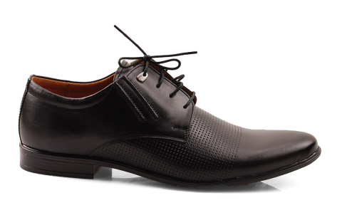 Activ 482 czarne skórzane eleganckie półbuty Activ 482 czarne skórzane eleganckie półbuty