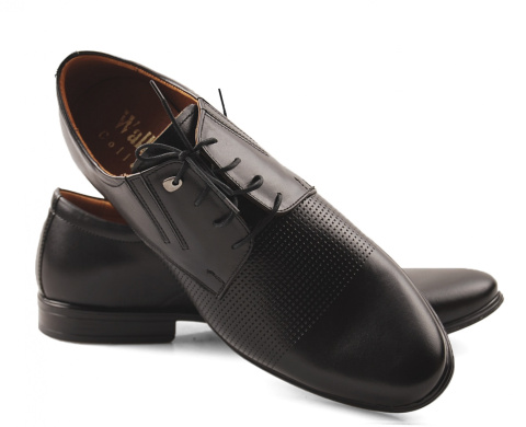 Activ 482 czarne skórzane eleganckie półbuty Activ 482 czarne skórzane eleganckie półbuty