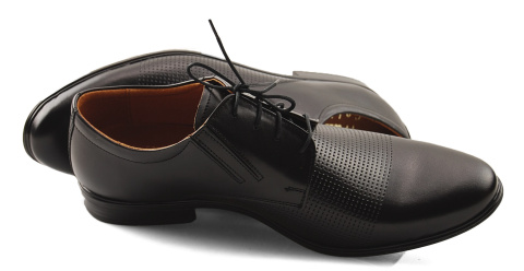 Activ 482 czarne skórzane eleganckie półbuty Activ 482 czarne skórzane eleganckie półbuty