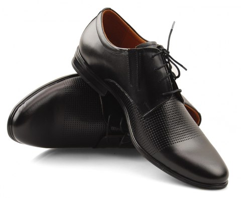 Activ 482 czarne skórzane eleganckie półbuty Activ 482 czarne skórzane eleganckie półbuty