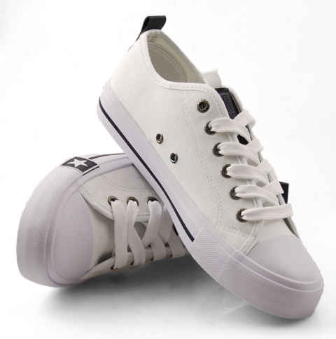 Big Star JJ274255 białe trampki+skarpetki Big Star JJ274255 białe trampki+skarpetki