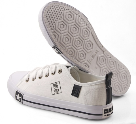 Big Star JJ274255 białe trampki+skarpetki Big Star JJ274255 białe trampki+skarpetki