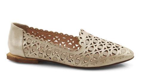 Boccato 230.125 złote skórzane baleriny Boccato 230.125 złote skórzane baleriny