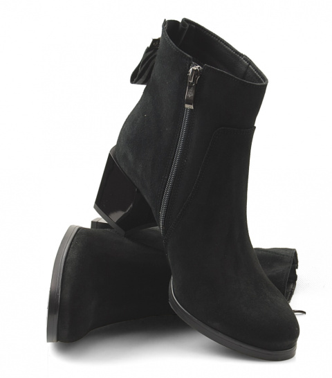 Boccato 5274 czarne skórzane botki