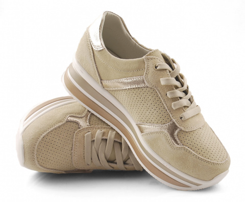 Filippo DP2004 beżowe skórzane półbuty Filippo DP2004 beżowe skórzane półbuty