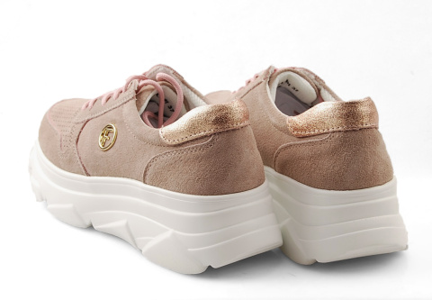 Filippo DP2138 różowe skórzane półbuty Filippo DP2138 różowe skórzane półbuty