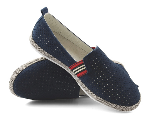 Filippo DP2309/22 granatowe skórzane tenisówki Filippo DP2309/22 granatowe skórzane tenisówki