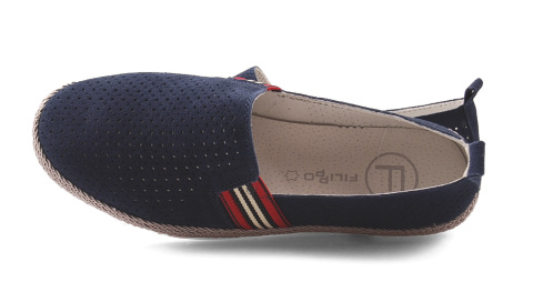Filippo DP2309/22 granatowe skórzane tenisówki Filippo DP2309/22 granatowe skórzane tenisówki