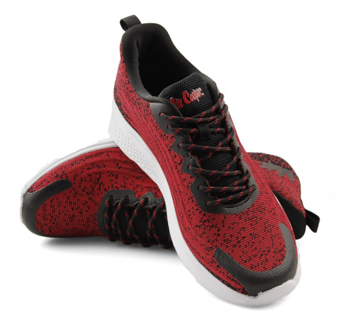 Lee Cooper LCW-22-32-1228M czerwone półbuty sportowe Lee Cooper LCW-22-32-1228M czerwone półbuty sportowe