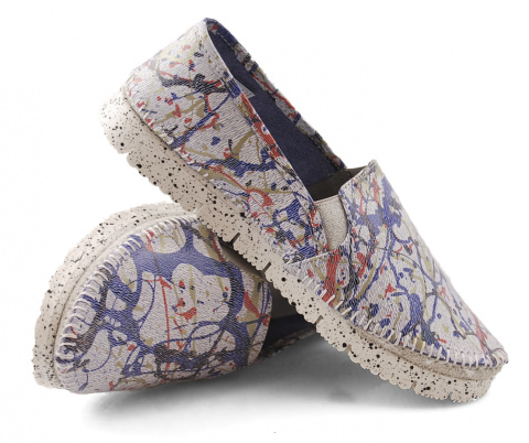 Maciejka 03512-39 niebieskie skórzane półbuty Maciejka 03512-39 niebieskie skórzane półbuty