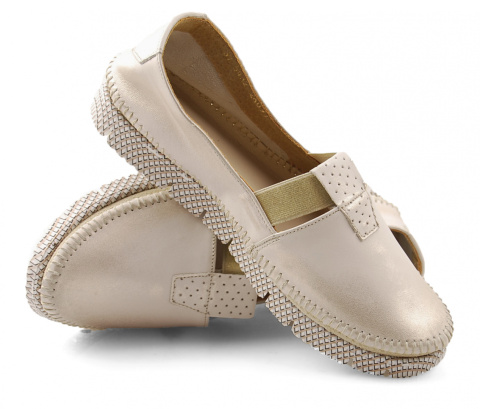 Maciejka 05432 złote skórzane półbuty Maciejka 05432 złote skórzane półbuty