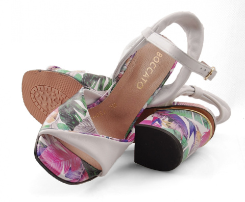 Boccato 013.930 białe skózane sandały