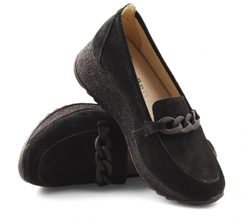 Filippo DP3632 czarne skórzane półbuty Filippo DP3632 czarne skórzane półbuty