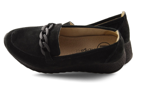 Filippo DP3632 czarne skórzane półbuty Filippo DP3632 czarne skórzane półbuty