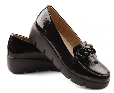 Filippo DP4128 czarne skórzane półbuty Filippo DP4128 czarne skórzane półbuty