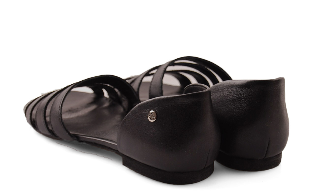 Maciejka 05521 czarne skórzane sandały