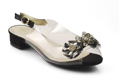 Sabatina 380-8 czarne transparentne sandały Sabatina 380-8 czarne transparentne sandały