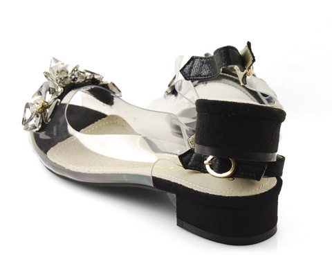 Sabatina 380-8 czarne transparentne sandały Sabatina 380-8 czarne transparentne sandały