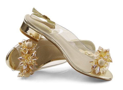 Sabatina 380-9 złote transparentne sandały Sabatina 380-9 złote transparentne sandały