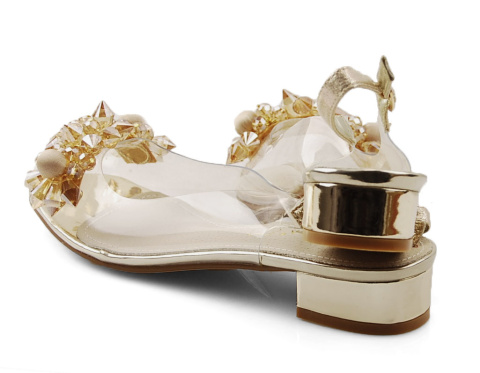 Sabatina 380-9 złote transparentne sandały Sabatina 380-9 złote transparentne sandały