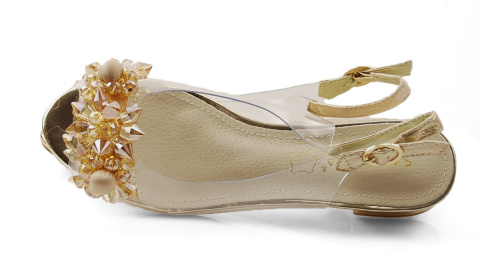 Sabatina 380-9 złote transparentne sandały Sabatina 380-9 złote transparentne sandały