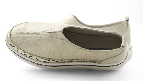 T.Sokolski W22-114 złote skórzane półbuty