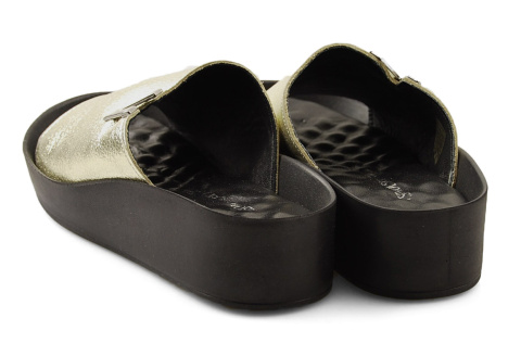 T.Sokolski L22-313 złote skórzane klapki T.Sokolski L22-313 złote skórzane klapki