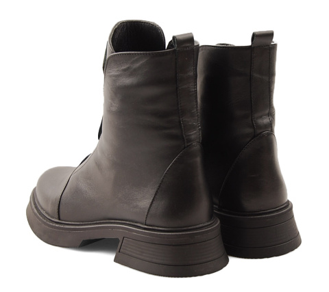 Boccato 271.610 czarne skórzane botki Boccato 271.610 czarne skórzane botki