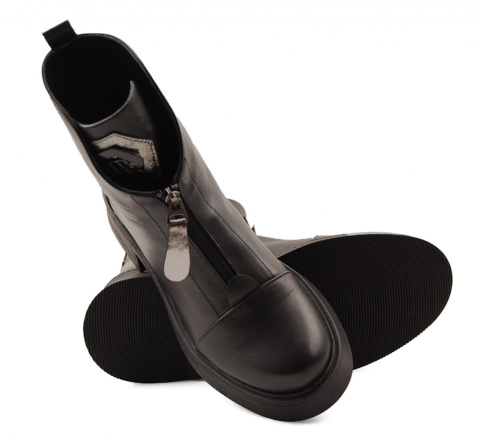 Boccato 271.610 czarne skórzane botki Boccato 271.610 czarne skórzane botki