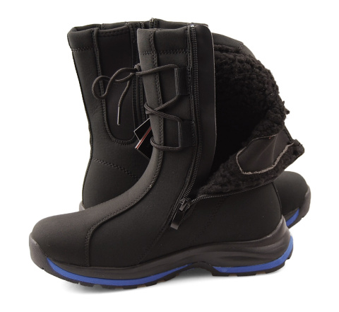 DK 1754 czarno-niebieskie śniegowce