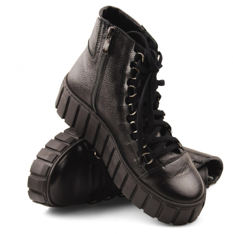 Galant Z22-65 czarne skórzane botki Galant Z22-65 czarne skórzane botki