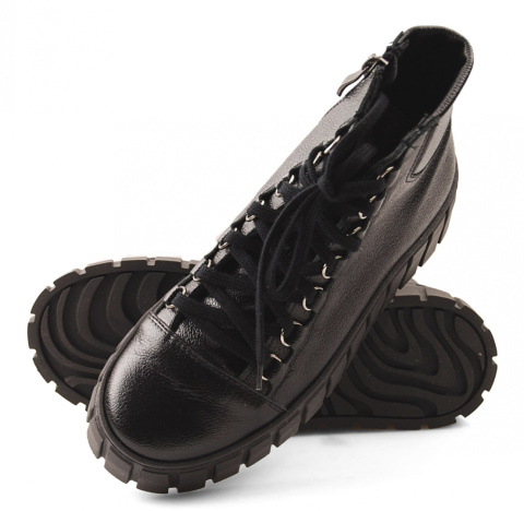 Galant Z22-65 czarne skórzane botki Galant Z22-65 czarne skórzane botki