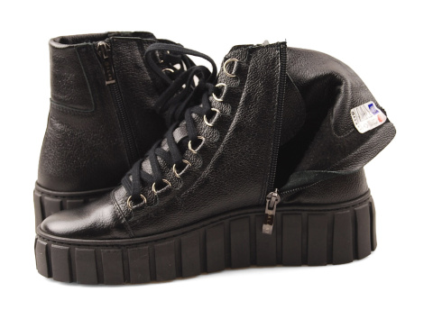 Galant Z22-65 czarne skórzane botki Galant Z22-65 czarne skórzane botki