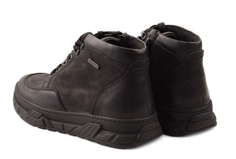 Krisbut 6728-1-12 czarne skórzane botki