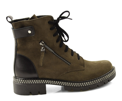 Laura Messi 2508 brązowe skórzane trapery Laura Messi 2508 brązowe skórzane trapery