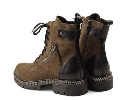 Laura Messi 2508 brązowe skórzane trapery Laura Messi 2508 brązowe skórzane trapery