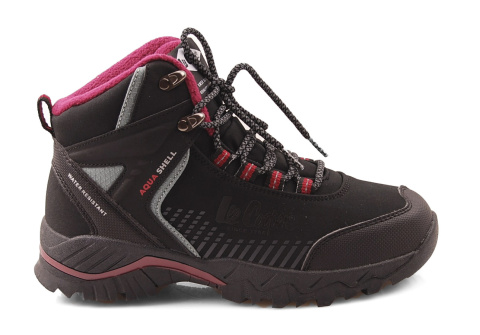 Lee Cooper LCJ-22-01-1400LA burgundowe półbuty trekkingowe Lee Cooper LCJ-22-01-1400LA burgundowe półbuty trekkingowe