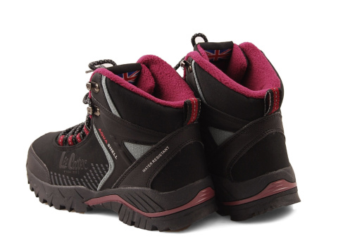Lee Cooper LCJ-22-01-1400LA burgundowe półbuty trekkingowe Lee Cooper LCJ-22-01-1400LA burgundowe półbuty trekkingowe