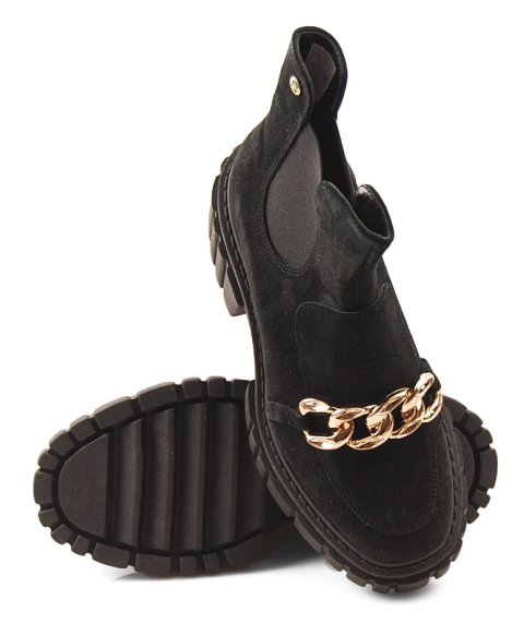 Maciejka 2857J czarne skórzane botki Maciejka 2857J czarne skórzane botki