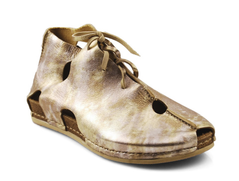 Maciejka 03426 złote skórzane sandały
