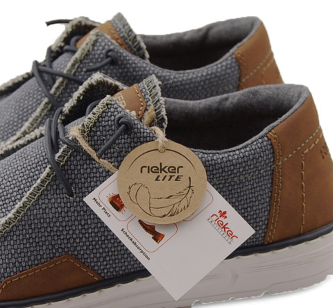 Rieker 08600-12 niebieskie półbuty Rieker 08600-12 niebieskie półbuty