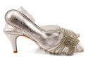 Sabatina 250-1 srebrne transparentne sandały