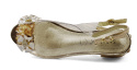 Sabatina 380-8 złote sandały transparentne