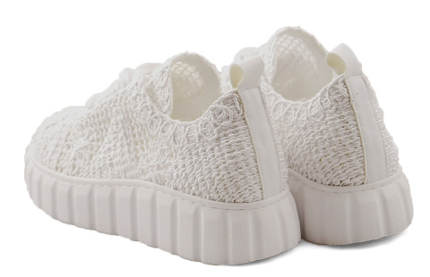 T.Sokolski W23-340 białe koronkowe półbuty