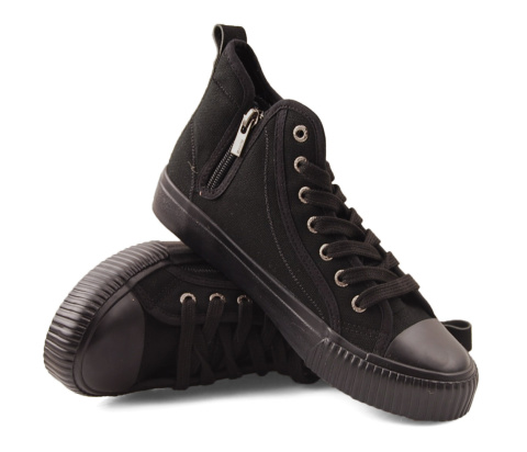 Big Star JJ274380 czarne wysokie trampki Big Star JJ274380 czarne wysokie trampki