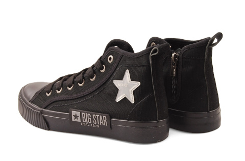 Big Star JJ274380 czarne wysokie trampki Big Star JJ274380 czarne wysokie trampki