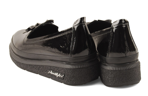 Boccato 195.510-1 czarne skórzane mokasyny Boccato 195.510-1 czarne skórzane mokasyny
