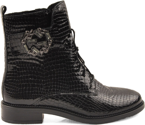 Contes 543 czarne skórzane botki Contes 543 czarne skórzane botki