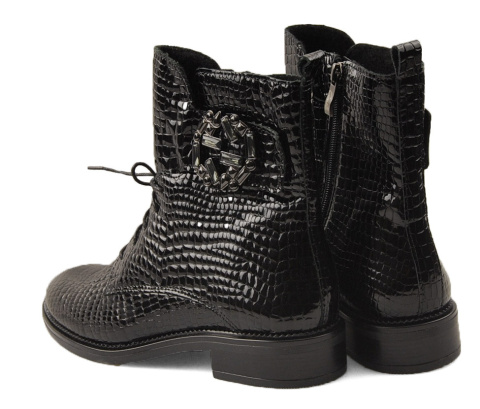 Contes 543 czarne skórzane botki Contes 543 czarne skórzane botki