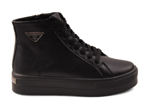 Filippo DBT4708 czarne skórzane botki Filippo DBT4708 czarne skórzane botki